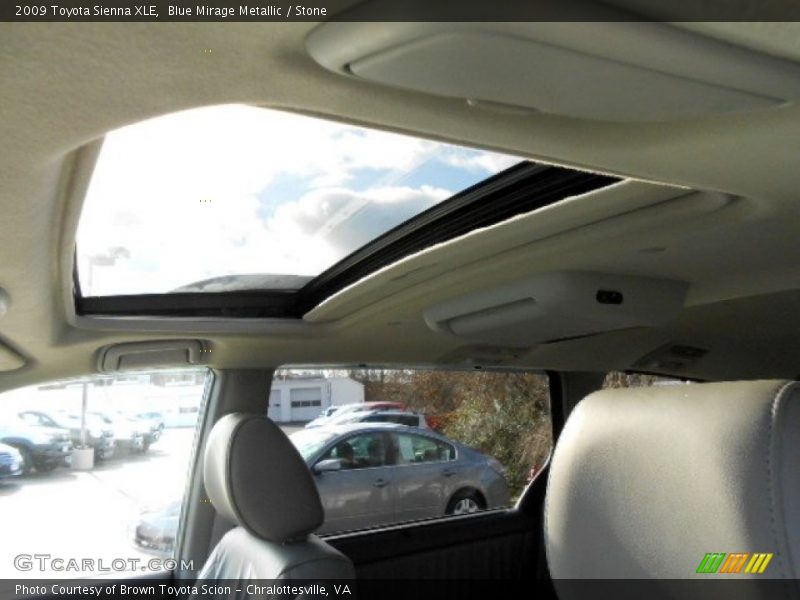 Blue Mirage Metallic / Stone 2009 Toyota Sienna XLE