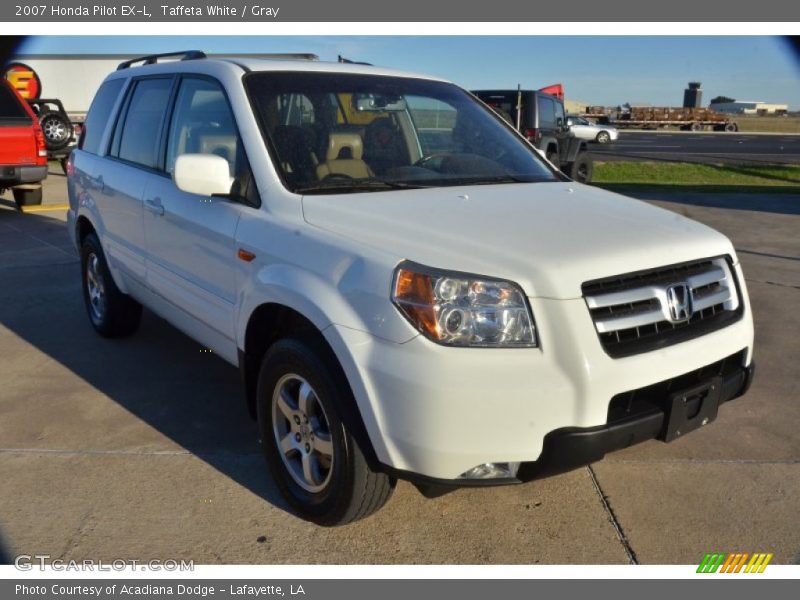 Taffeta White / Gray 2007 Honda Pilot EX-L