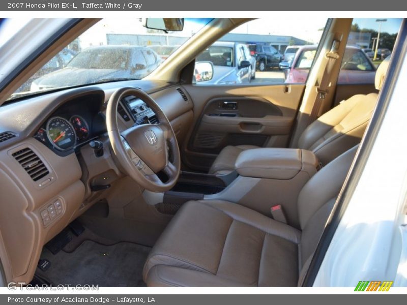 Taffeta White / Gray 2007 Honda Pilot EX-L
