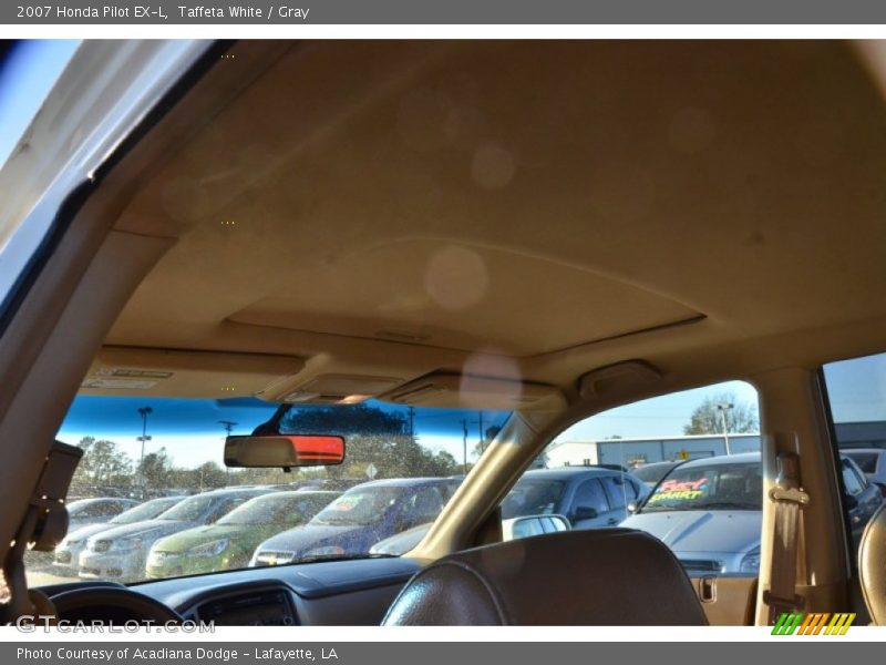 Taffeta White / Gray 2007 Honda Pilot EX-L