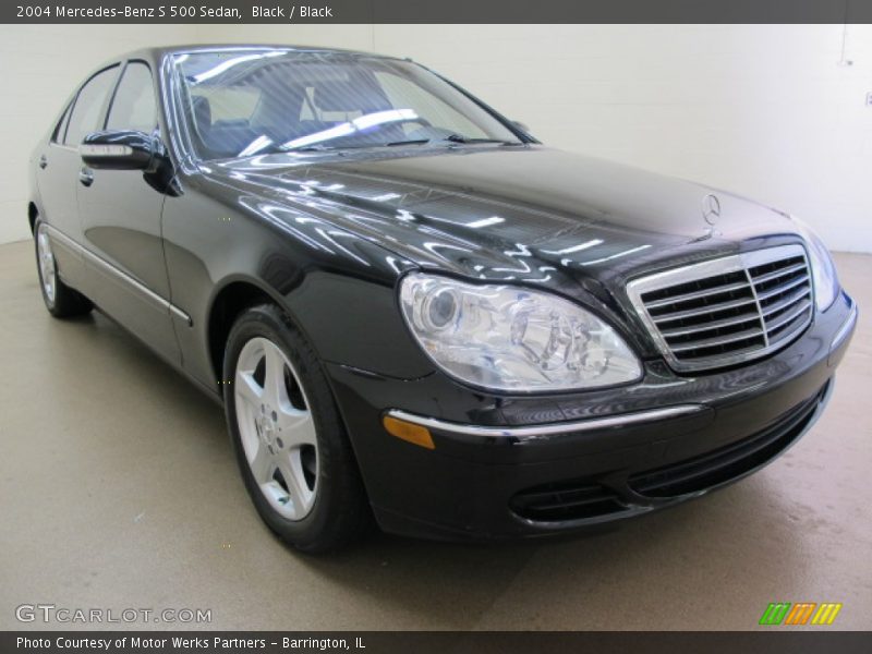 Black / Black 2004 Mercedes-Benz S 500 Sedan