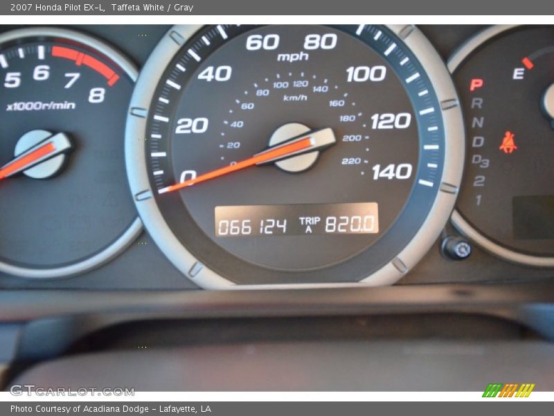 Taffeta White / Gray 2007 Honda Pilot EX-L