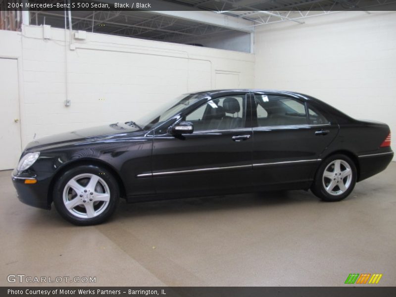 Black / Black 2004 Mercedes-Benz S 500 Sedan