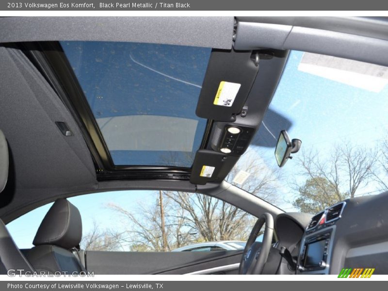 Black Pearl Metallic / Titan Black 2013 Volkswagen Eos Komfort