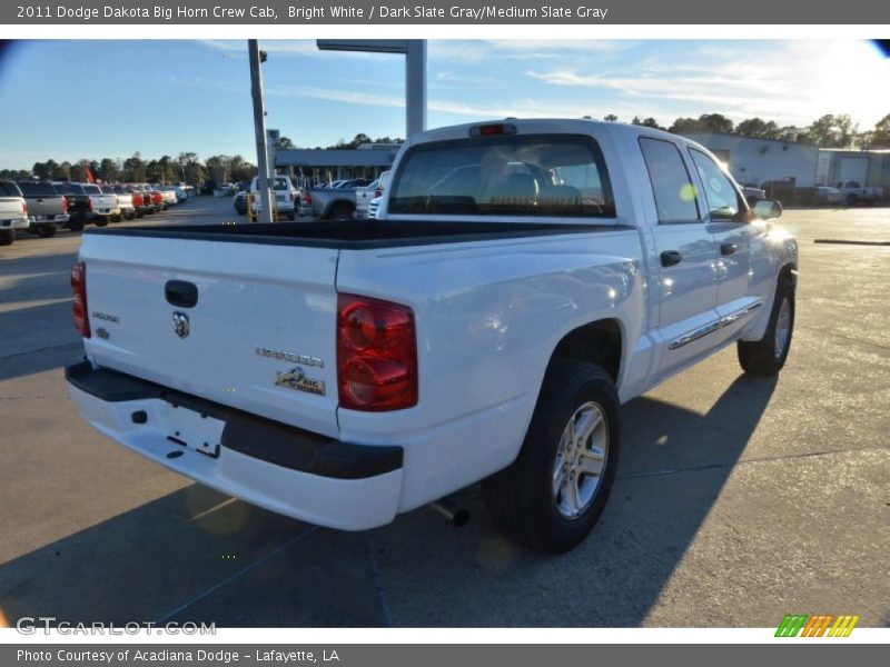Bright White / Dark Slate Gray/Medium Slate Gray 2011 Dodge Dakota Big Horn Crew Cab