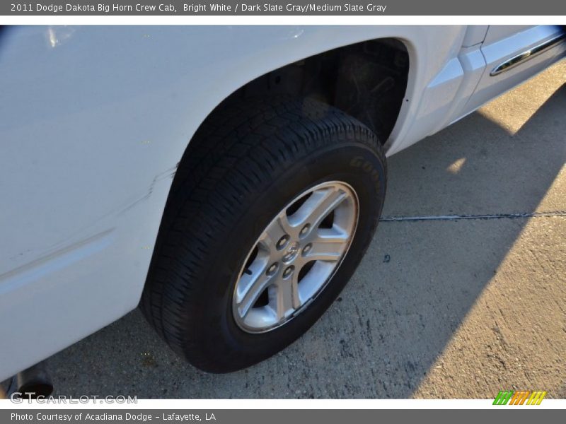 Bright White / Dark Slate Gray/Medium Slate Gray 2011 Dodge Dakota Big Horn Crew Cab