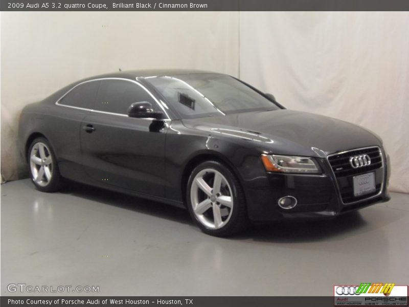 Brilliant Black / Cinnamon Brown 2009 Audi A5 3.2 quattro Coupe