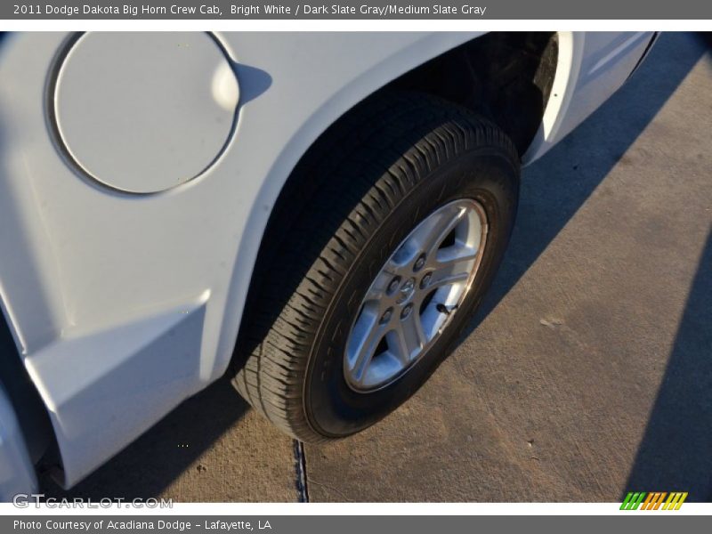 Bright White / Dark Slate Gray/Medium Slate Gray 2011 Dodge Dakota Big Horn Crew Cab