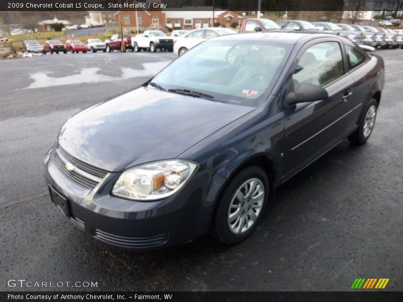 Slate Metallic / Gray 2009 Chevrolet Cobalt LS Coupe