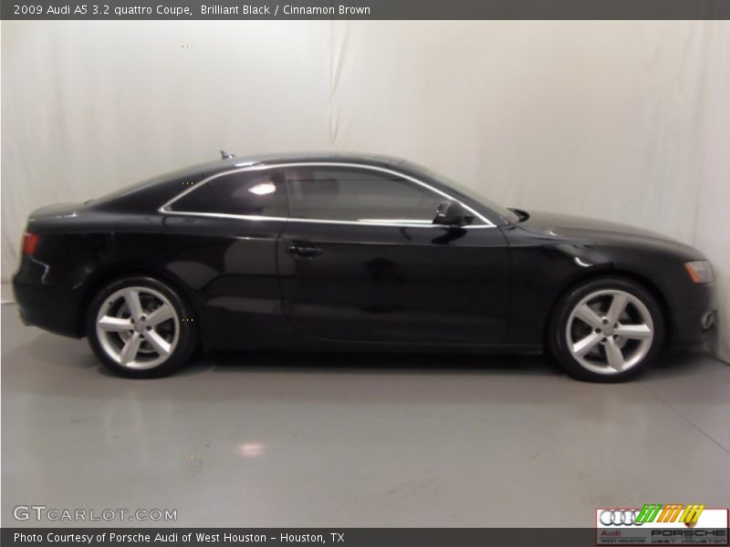 Brilliant Black / Cinnamon Brown 2009 Audi A5 3.2 quattro Coupe