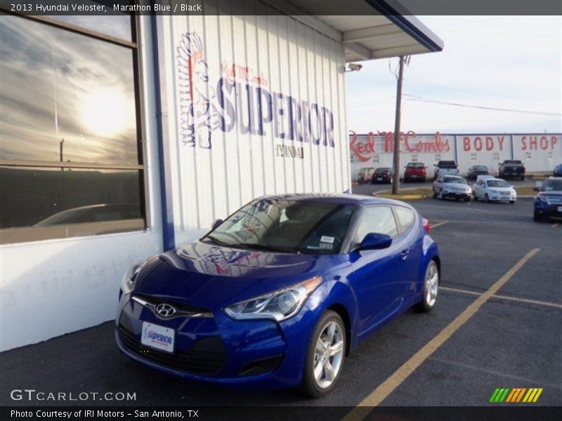 Marathon Blue / Black 2013 Hyundai Veloster