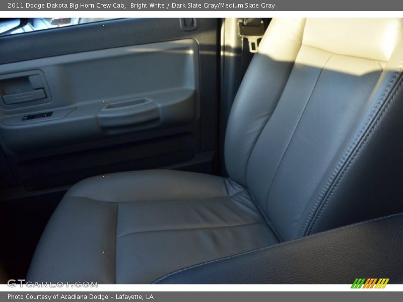 Bright White / Dark Slate Gray/Medium Slate Gray 2011 Dodge Dakota Big Horn Crew Cab