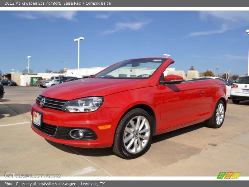 Salsa Red / Cornsilk Beige 2013 Volkswagen Eos Komfort