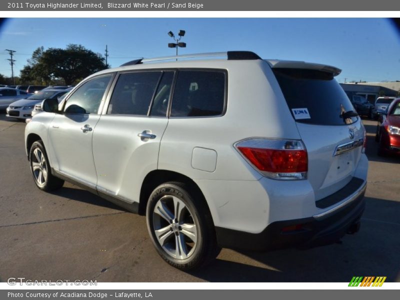 Blizzard White Pearl / Sand Beige 2011 Toyota Highlander Limited