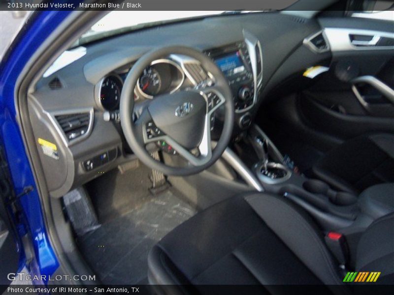Marathon Blue / Black 2013 Hyundai Veloster