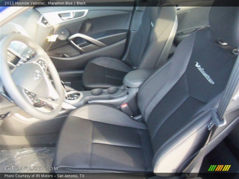 Marathon Blue / Black 2013 Hyundai Veloster