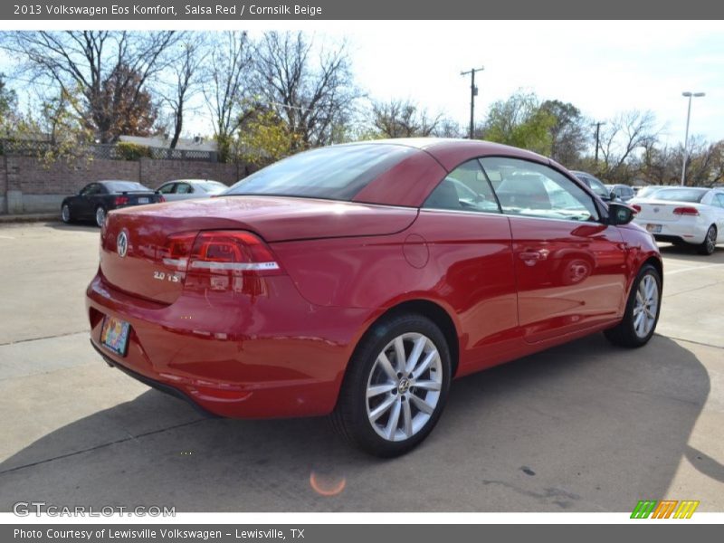 Salsa Red / Cornsilk Beige 2013 Volkswagen Eos Komfort