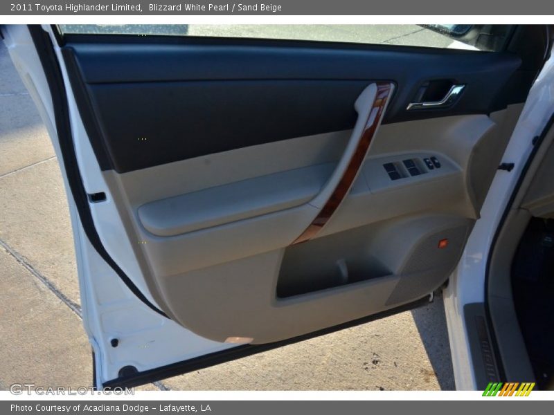 Blizzard White Pearl / Sand Beige 2011 Toyota Highlander Limited