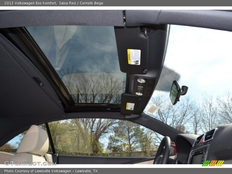 Salsa Red / Cornsilk Beige 2013 Volkswagen Eos Komfort