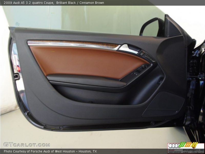 Brilliant Black / Cinnamon Brown 2009 Audi A5 3.2 quattro Coupe