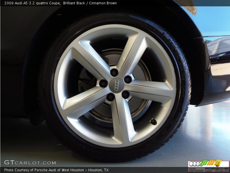 Brilliant Black / Cinnamon Brown 2009 Audi A5 3.2 quattro Coupe