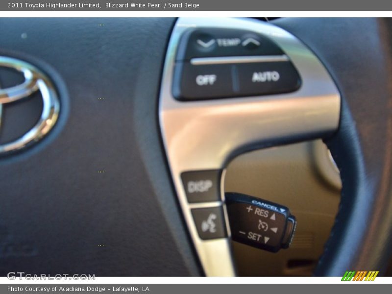 Blizzard White Pearl / Sand Beige 2011 Toyota Highlander Limited