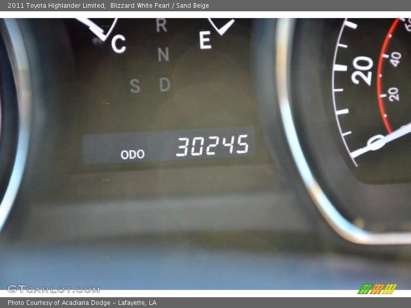 Blizzard White Pearl / Sand Beige 2011 Toyota Highlander Limited