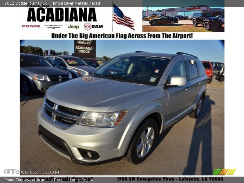 Bright Silver Metallic / Black 2012 Dodge Journey SXT