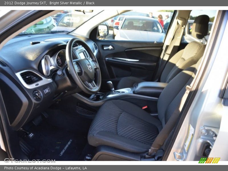 Bright Silver Metallic / Black 2012 Dodge Journey SXT