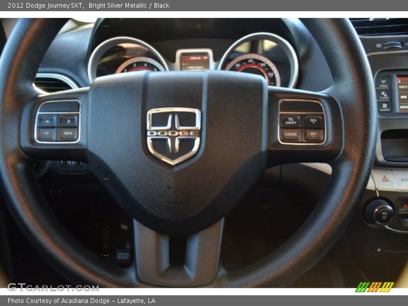 Bright Silver Metallic / Black 2012 Dodge Journey SXT