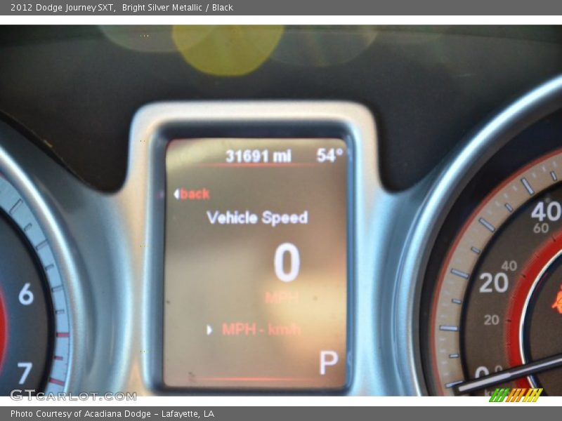 Bright Silver Metallic / Black 2012 Dodge Journey SXT