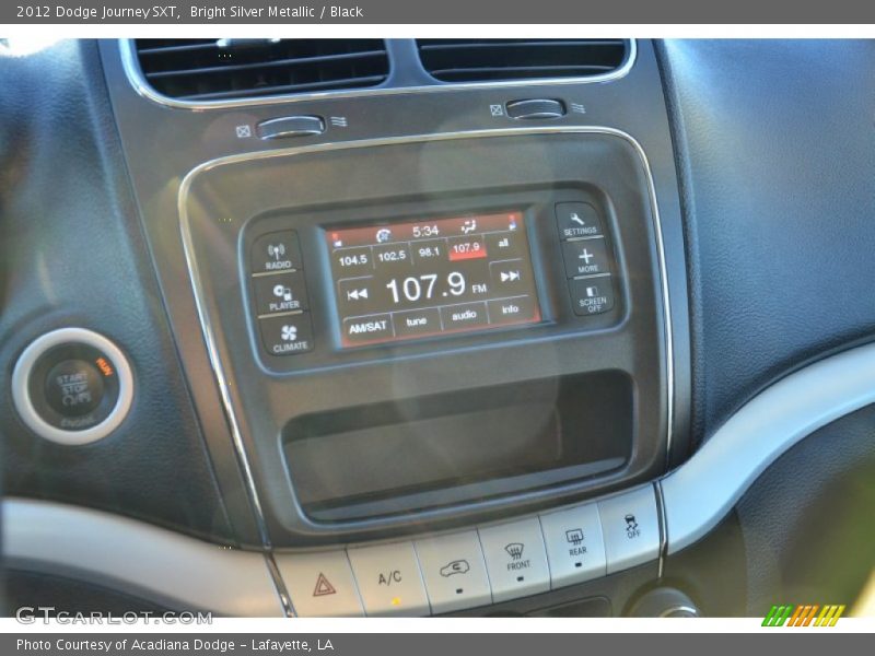 Bright Silver Metallic / Black 2012 Dodge Journey SXT