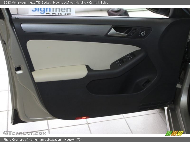 Moonrock Silver Metallic / Cornsilk Beige 2013 Volkswagen Jetta TDI Sedan