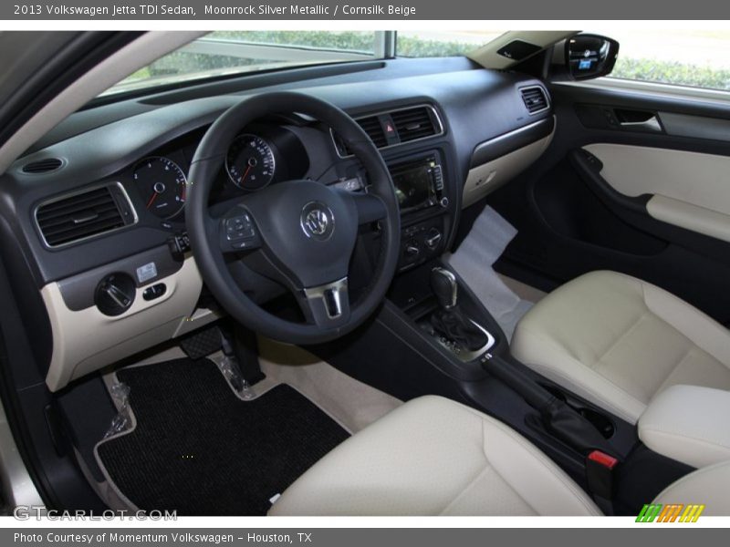 Moonrock Silver Metallic / Cornsilk Beige 2013 Volkswagen Jetta TDI Sedan