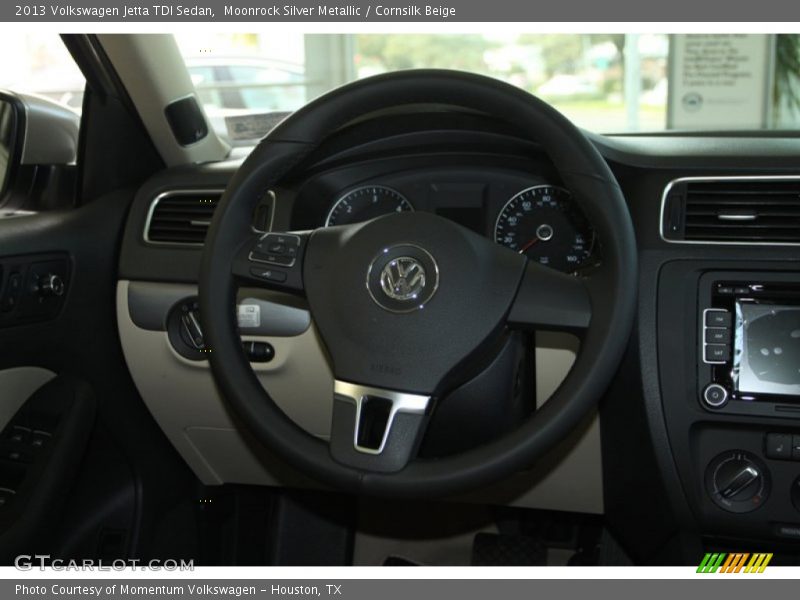 Moonrock Silver Metallic / Cornsilk Beige 2013 Volkswagen Jetta TDI Sedan