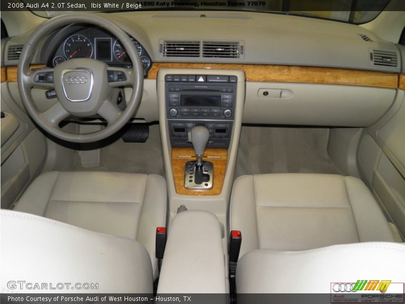 Ibis White / Beige 2008 Audi A4 2.0T Sedan