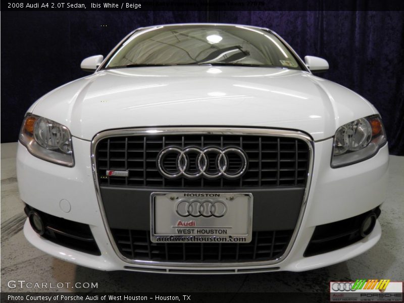 Ibis White / Beige 2008 Audi A4 2.0T Sedan