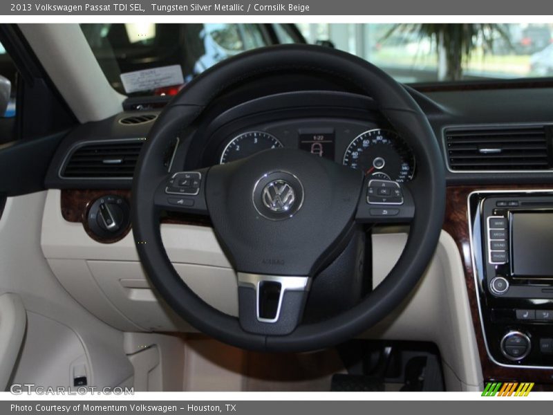 Tungsten Silver Metallic / Cornsilk Beige 2013 Volkswagen Passat TDI SEL