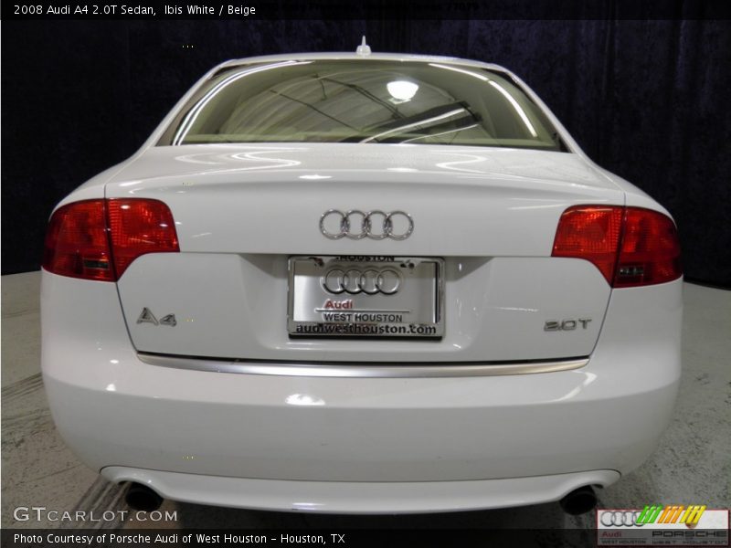 Ibis White / Beige 2008 Audi A4 2.0T Sedan