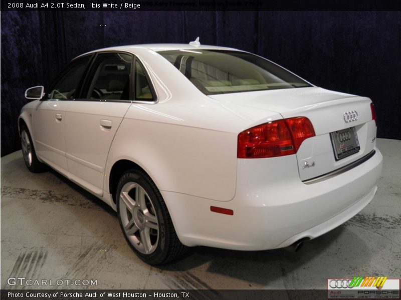 Ibis White / Beige 2008 Audi A4 2.0T Sedan