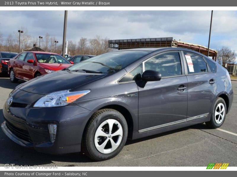 Winter Gray Metallic / Bisque 2013 Toyota Prius Two Hybrid