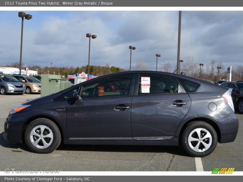 Winter Gray Metallic / Bisque 2013 Toyota Prius Two Hybrid