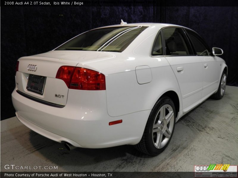 Ibis White / Beige 2008 Audi A4 2.0T Sedan