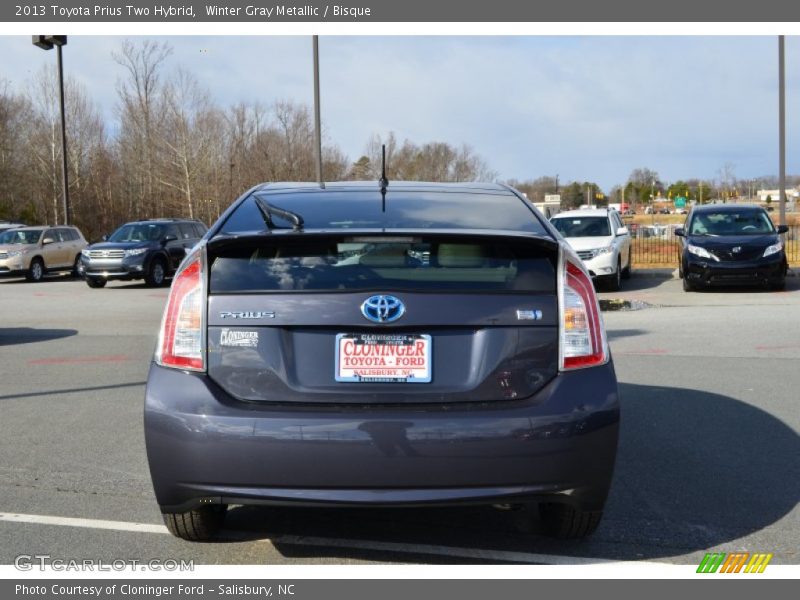 Winter Gray Metallic / Bisque 2013 Toyota Prius Two Hybrid