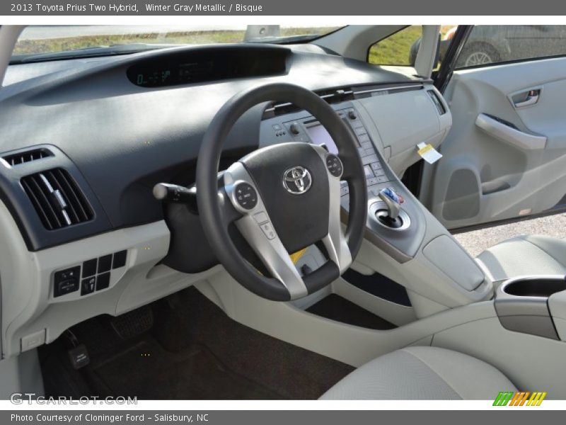 Winter Gray Metallic / Bisque 2013 Toyota Prius Two Hybrid