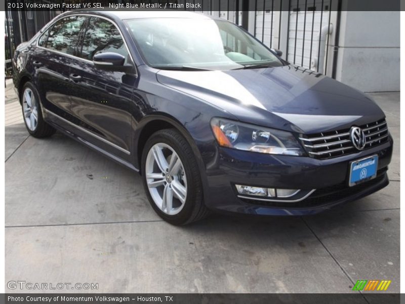 Night Blue Metallic / Titan Black 2013 Volkswagen Passat V6 SEL