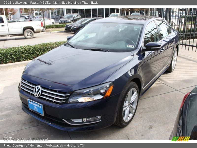 Night Blue Metallic / Titan Black 2013 Volkswagen Passat V6 SEL