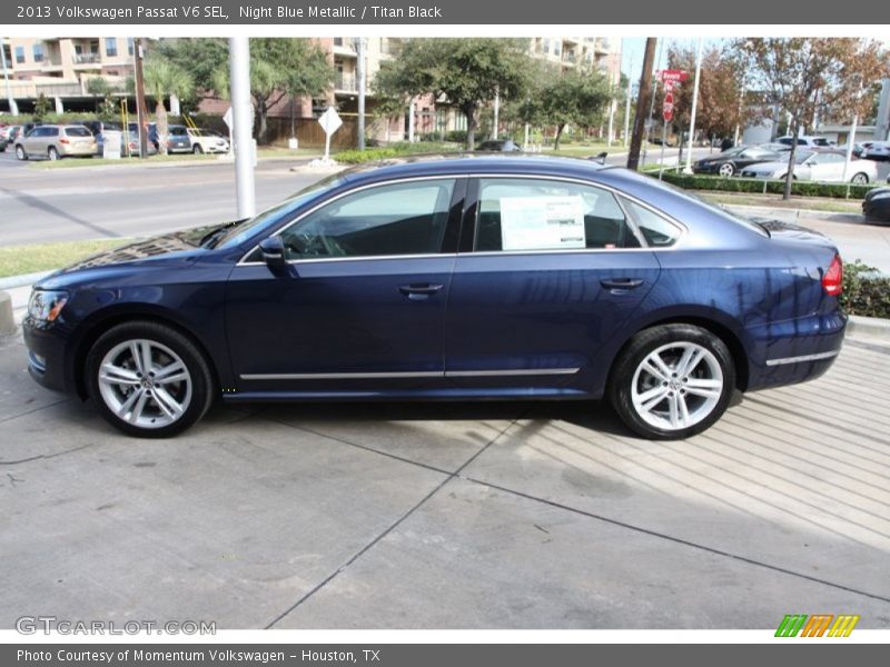 Night Blue Metallic / Titan Black 2013 Volkswagen Passat V6 SEL