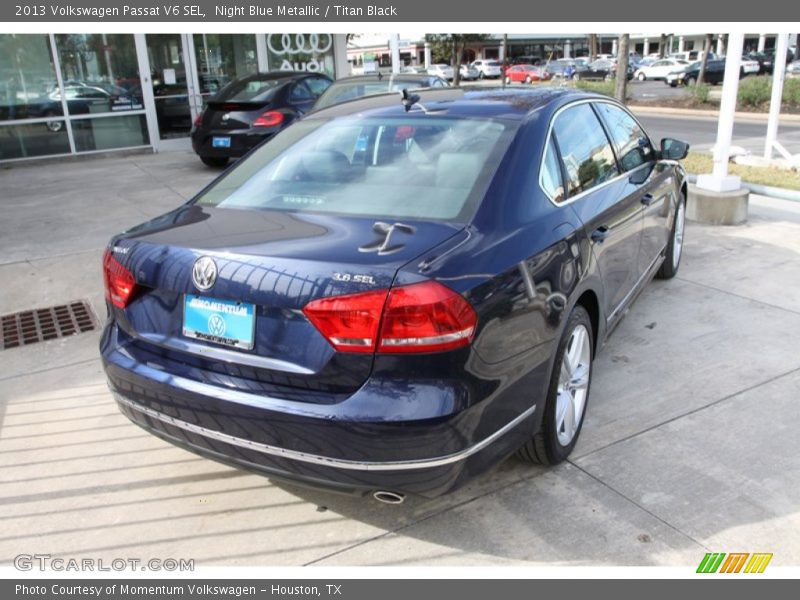 Night Blue Metallic / Titan Black 2013 Volkswagen Passat V6 SEL