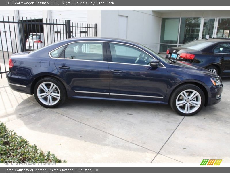 Night Blue Metallic / Titan Black 2013 Volkswagen Passat V6 SEL